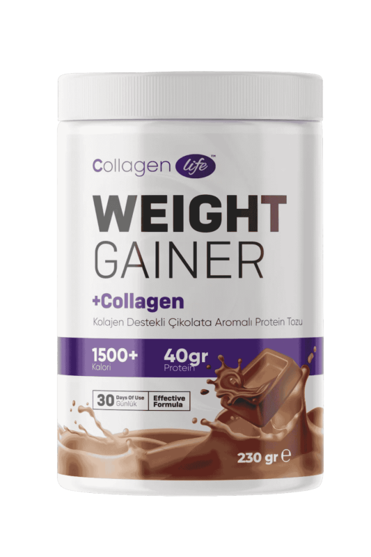 Kolajen Çikolata Aromalı Protein Destekli Weight Gainer Hacim Takviyesi 230g