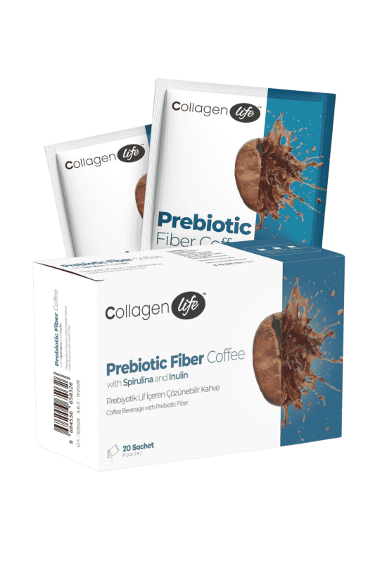 Prebiyotik Lif Prebiotic Fiber Coffee Kahve İnülin & Spirulina - 20 Saşe
